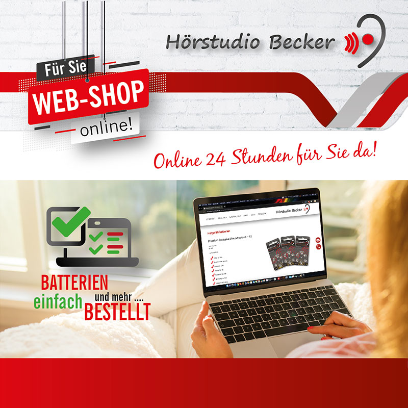 Unser Webshop – für Sie online!