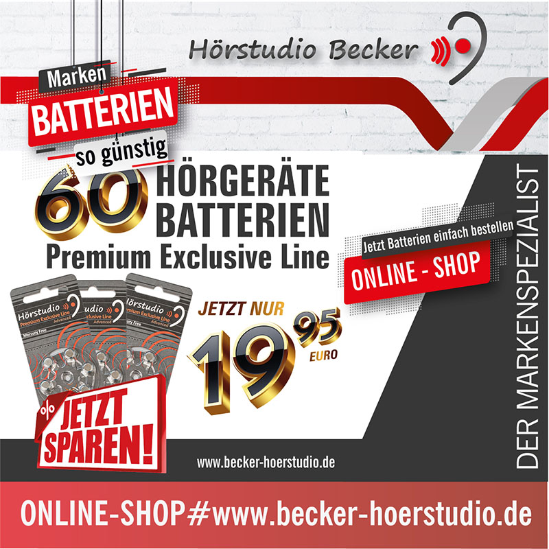 Hörgeräte Batterien zum Super Preis